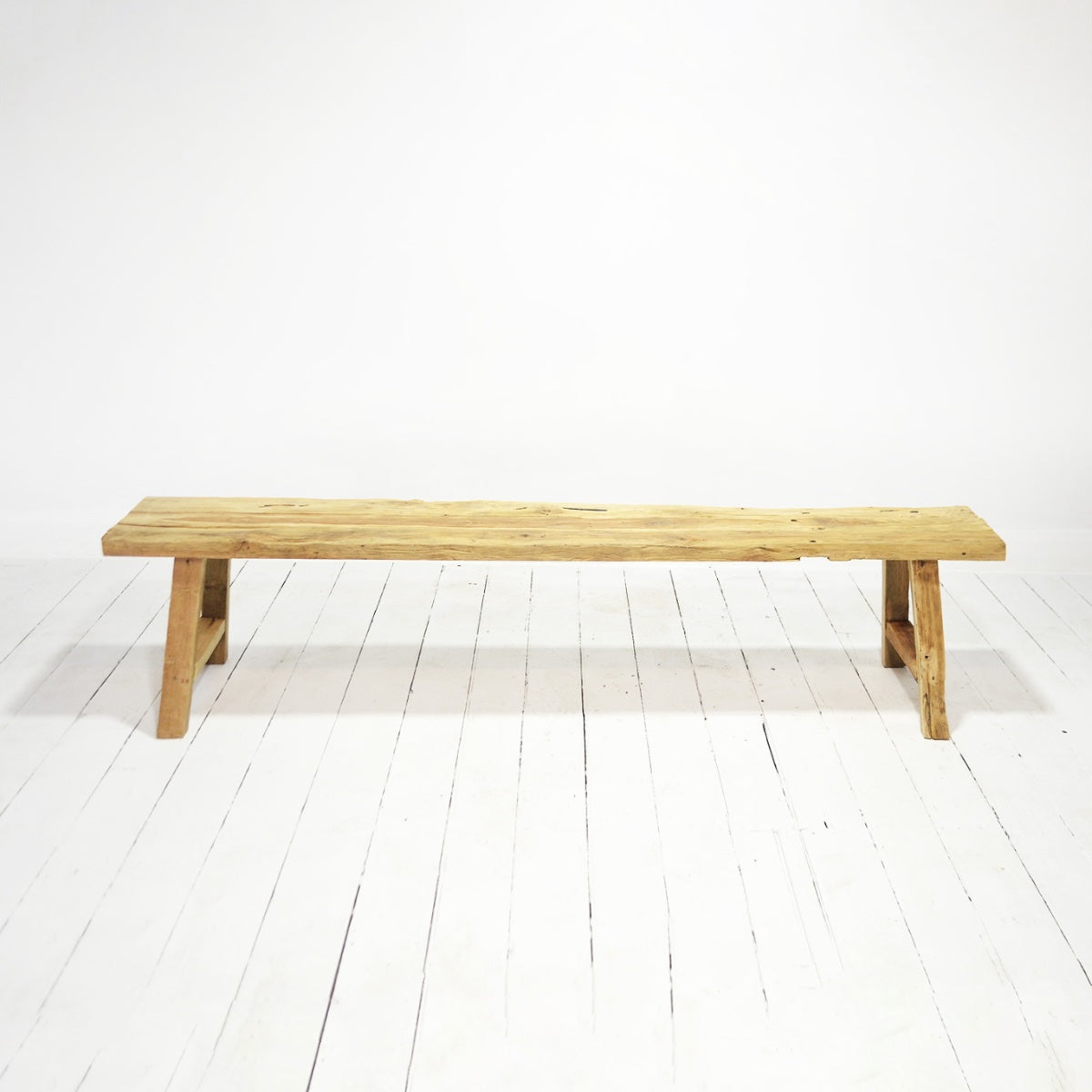 Rustic Teak Bench Seat 2500mm - Set of 2
