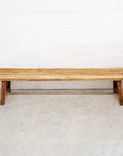 Rustic Teak Bench Seat 2000mm - Set of 2