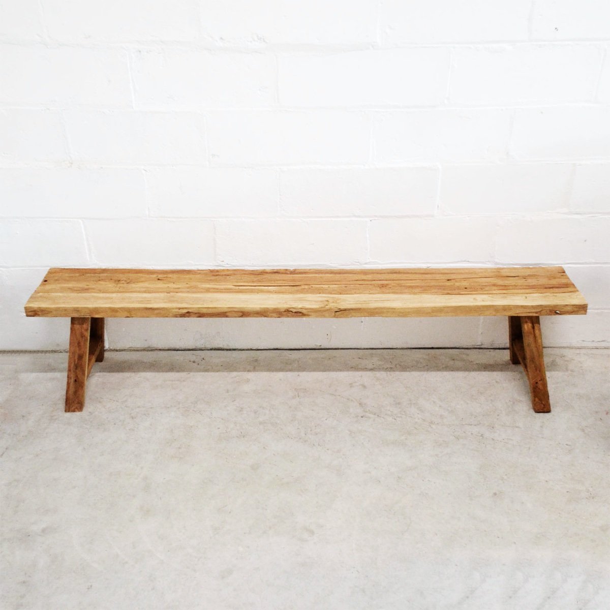 Rustic Teak Bench Seat 2500mm - Set of 2