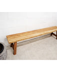 Rustic Teak Bench Seat 2000mm - Set of 2