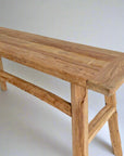 Rustic Teak Console Table - 140cm Length