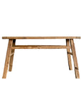 Rustic Teak Console Table 140cm