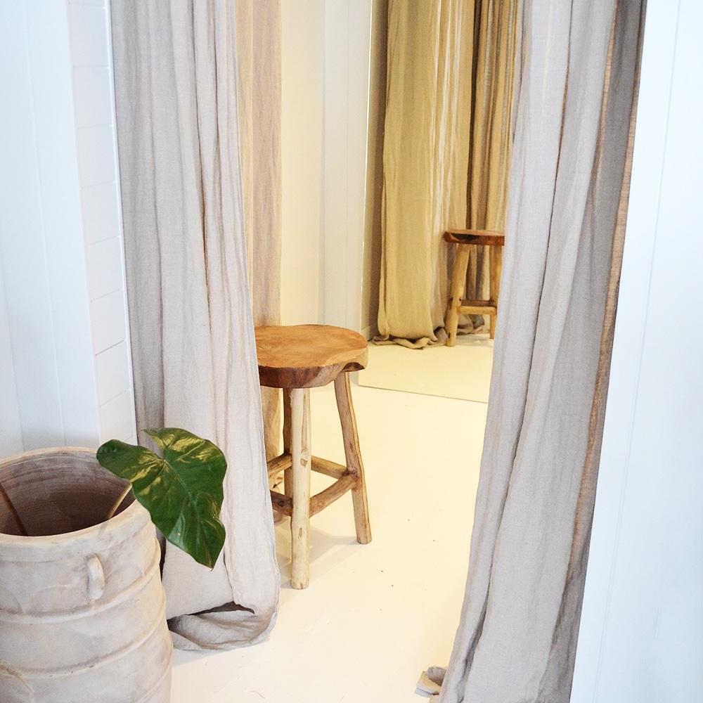 Small Cabana Rustic Teak Stool 45cm