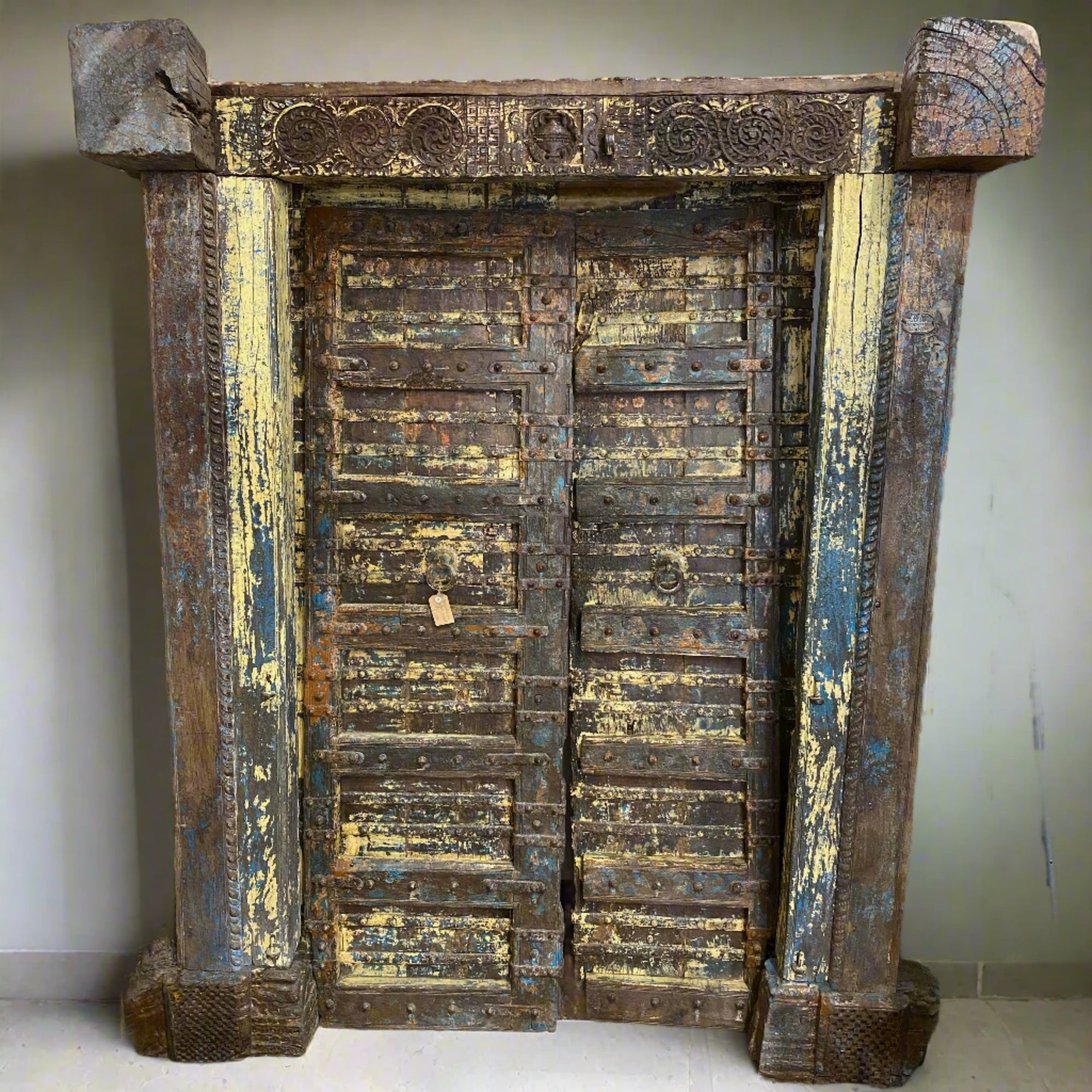 Indian Rajasthani Antique Framed Door