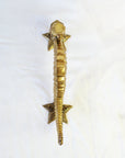 Seahorse Brass Door Handle - Medium