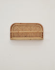 Short Rattan Weave Shelf