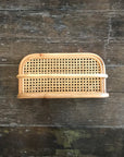 Short Rattan Weave Shelf
