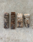 Small Single Vintage Indian Timber Wall Hooks