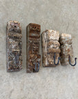 Small Single Vintage Indian Timber Wall Hooks