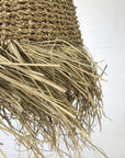 Medium Natural Seagrass Fringe Pendant