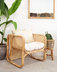 Square Rattan Lounger Chair | Made To Order