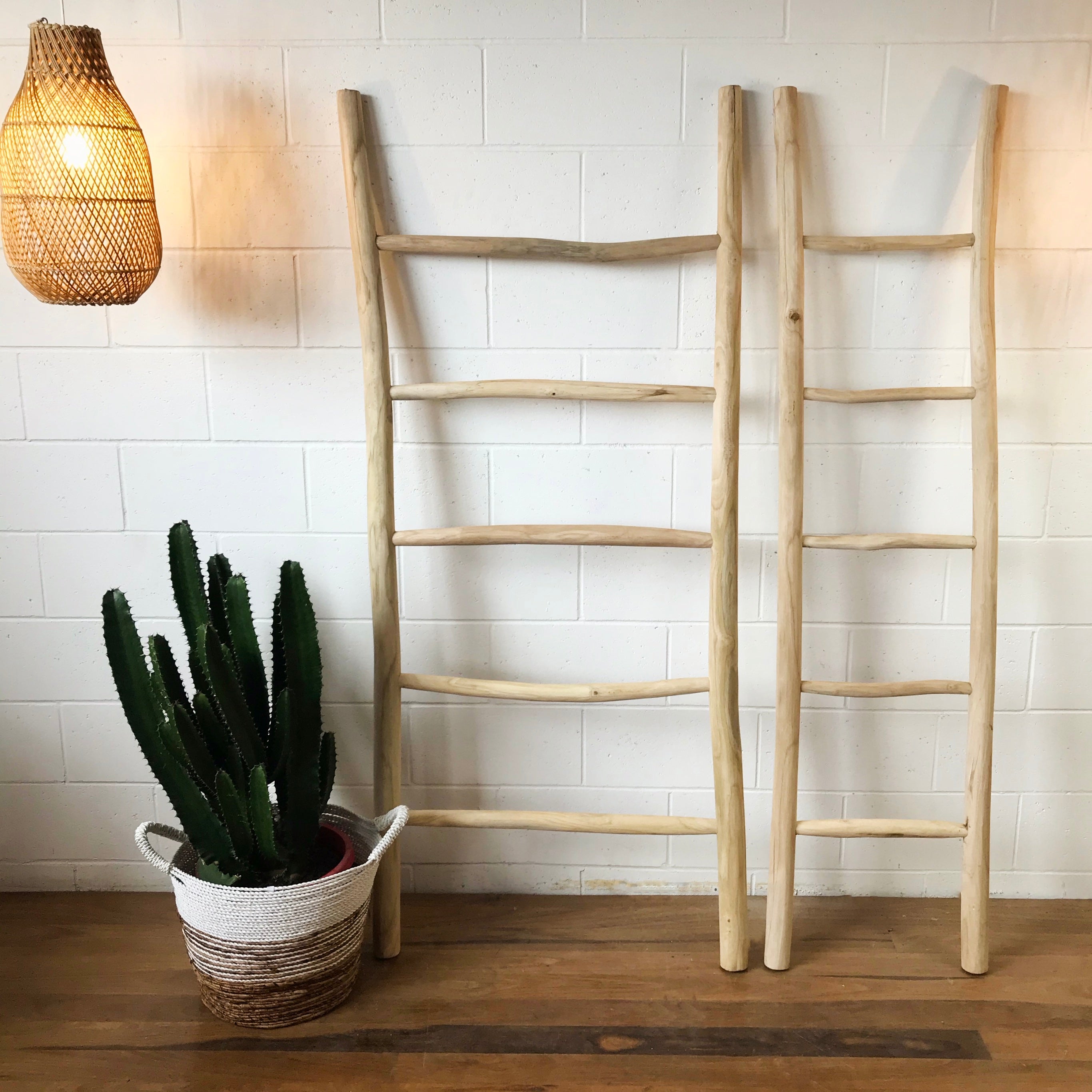Teak blanket ladder hotsell
