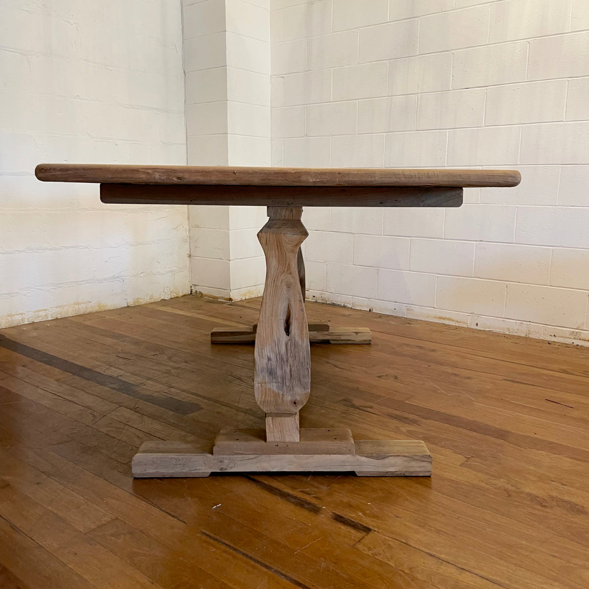 Teak Timber Titan Leg Dining Table 2.5m x 1m