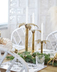 Small Palm Tree Brass Candleholder