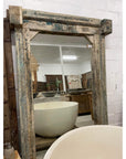 Vintage Indian Timber Carved Mirror 04 - 134x213cm