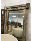Vintage Indian Timber Carved Mirror 04 - 134x213cm