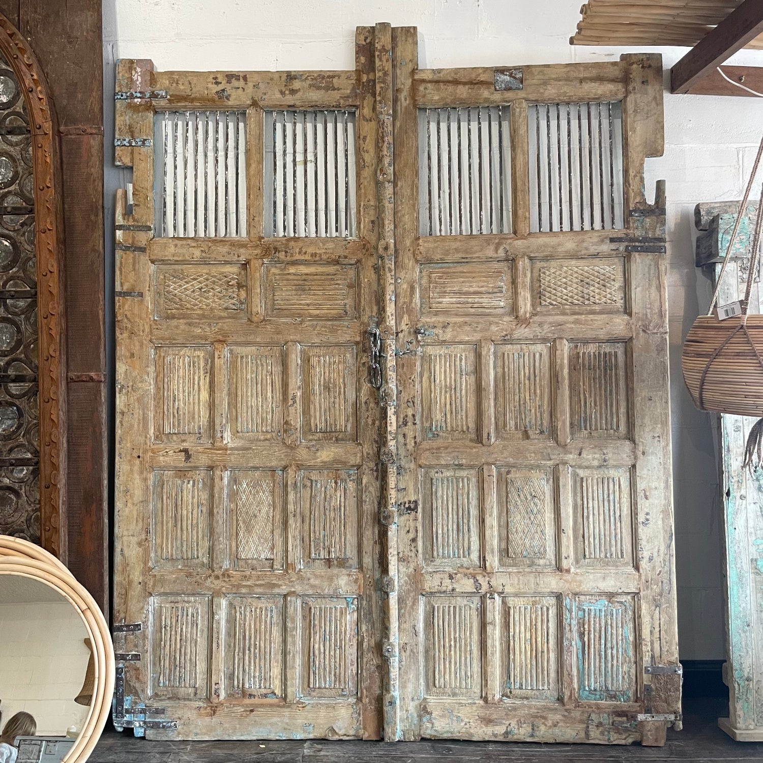 Vintage Indian Timber Gate 