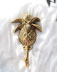 Vintage Pineapple Brass Wall Hook