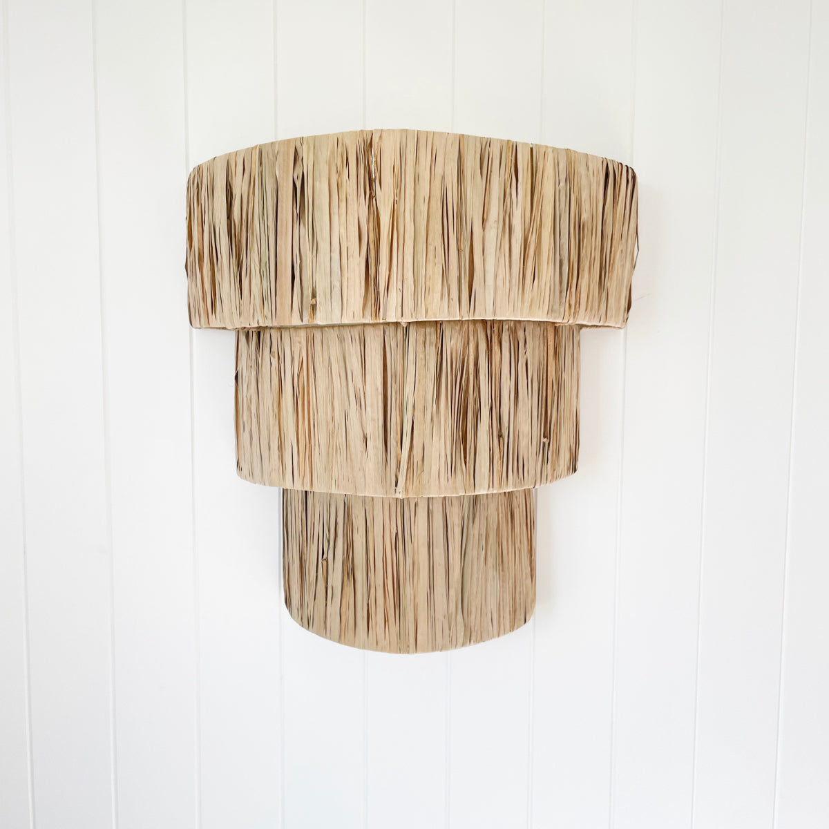 Raffia Tier Wall Light
