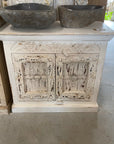 Indian White Wash Timber 90cm Vanity | Assorted Designs