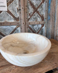 Round Onyx Stone Basin 