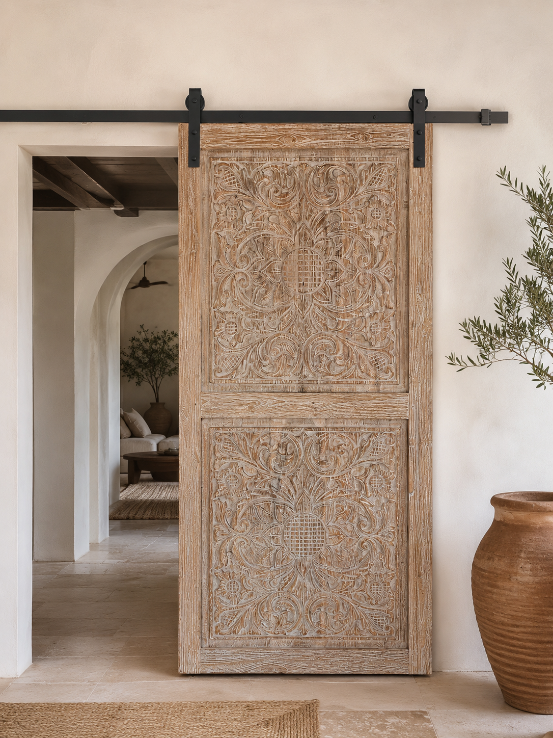Eden Balinese Timber Barn Door - 100x210cm | Made To Order