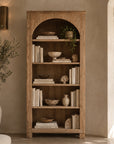 Arch Teak Book Shelf 80 x 40 x 180cm