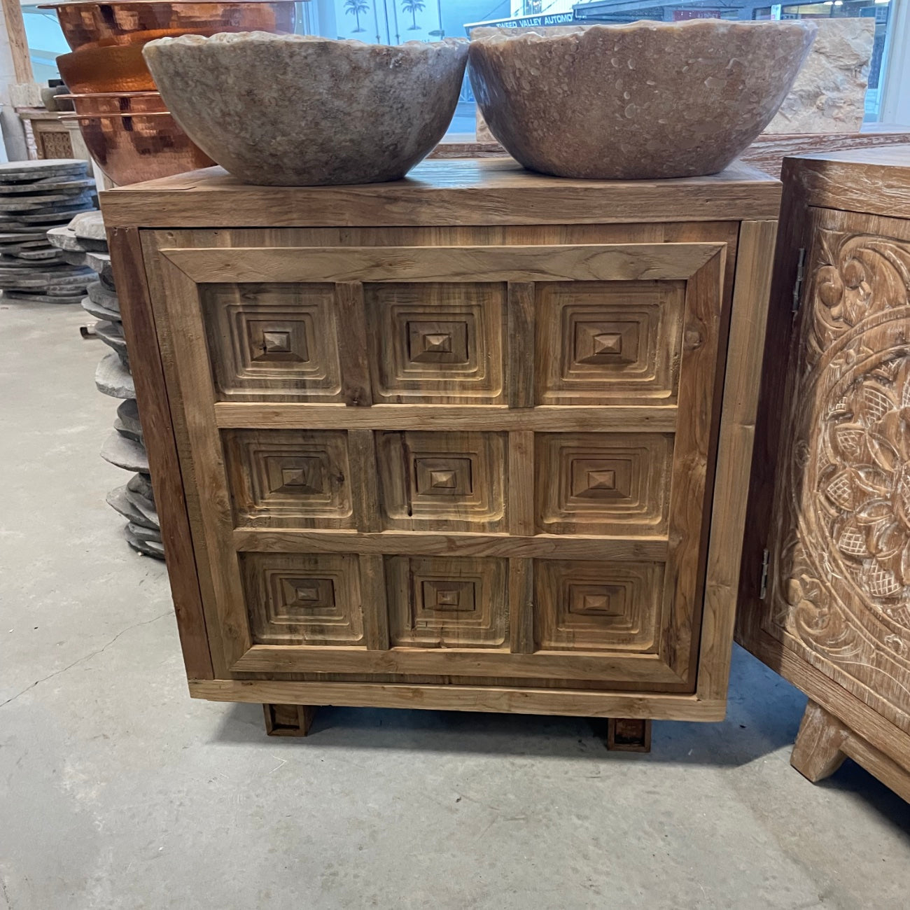 Capri Teak Vanity - 75cm Length