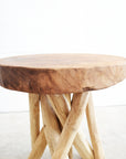 Cabana Wild Rustic Teak Stool