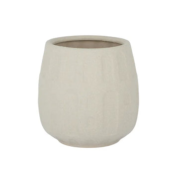 Archer Ceramic Pot 16x16cm - Nude Sand