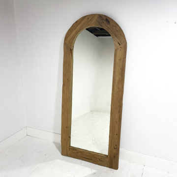 Arch Teak Mirror 80x180cm