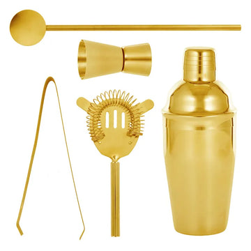 Boothby Stainless Steel Cocktail Set - Gold