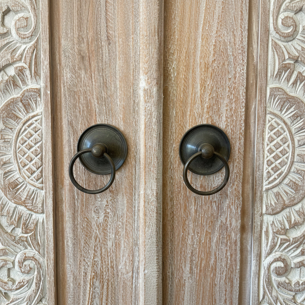 Brass Round Ring Handle 8cm