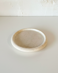Beige Marble Round Plate 14cm Dia