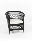 Black Malawi Style Rattan Chair