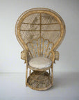 Boho Peacock Rattan Chair