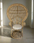 Boho Peacock Rattan Chair