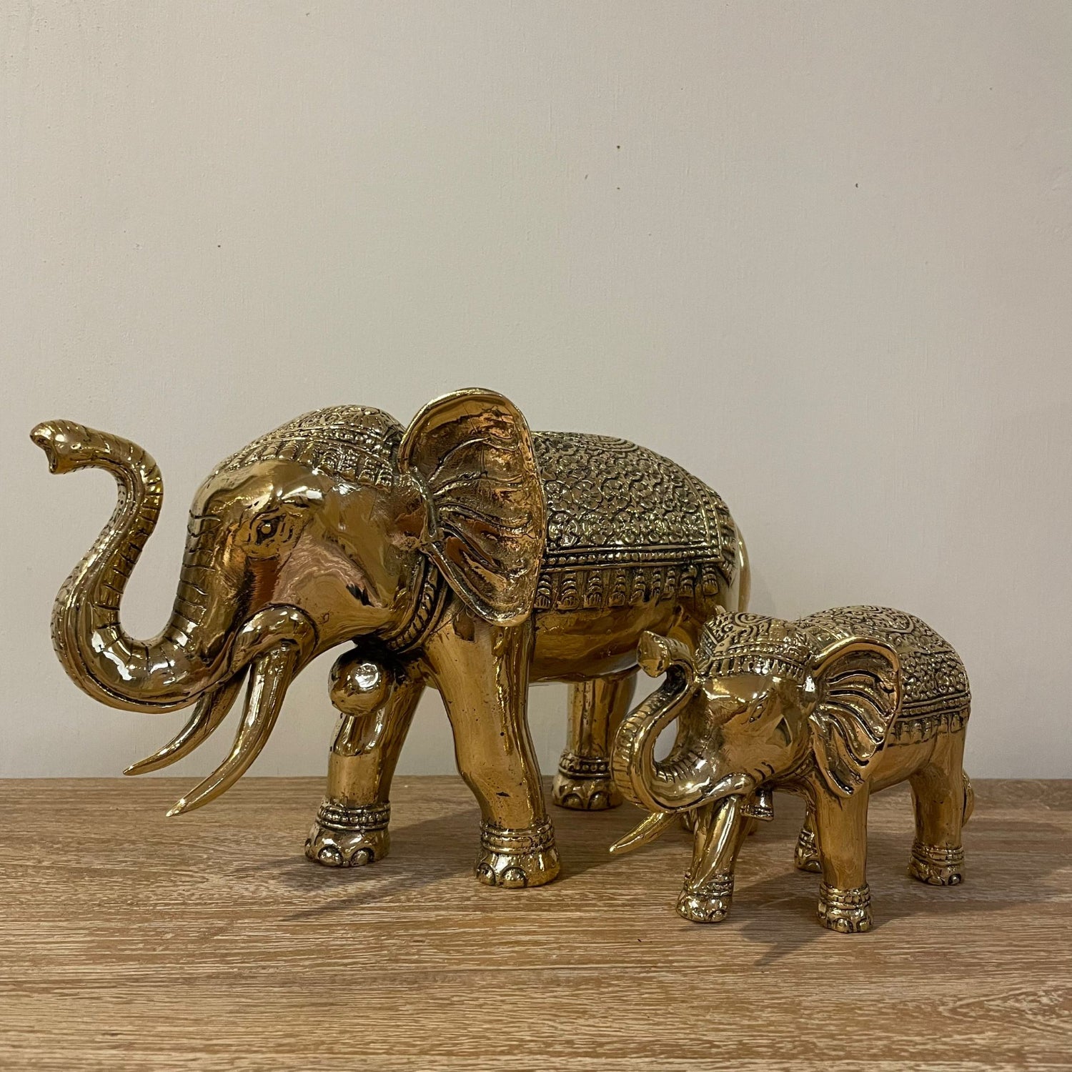 Brass Elephant 15cm
