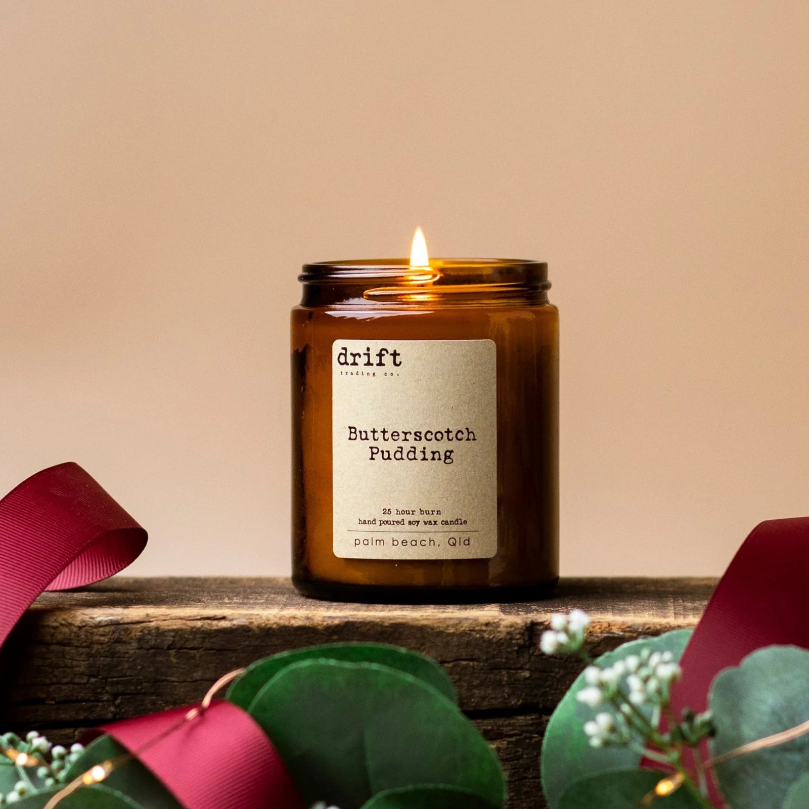 Medium Amber Drift Trading Co. Soy Wax Candles