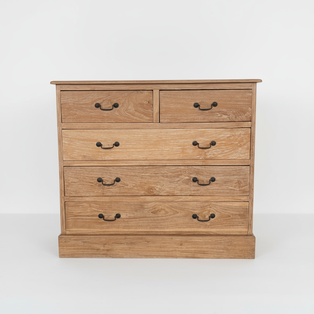 Timber Drawers Byron Chest of 5 Timber Drawers – Paradise Living Co.