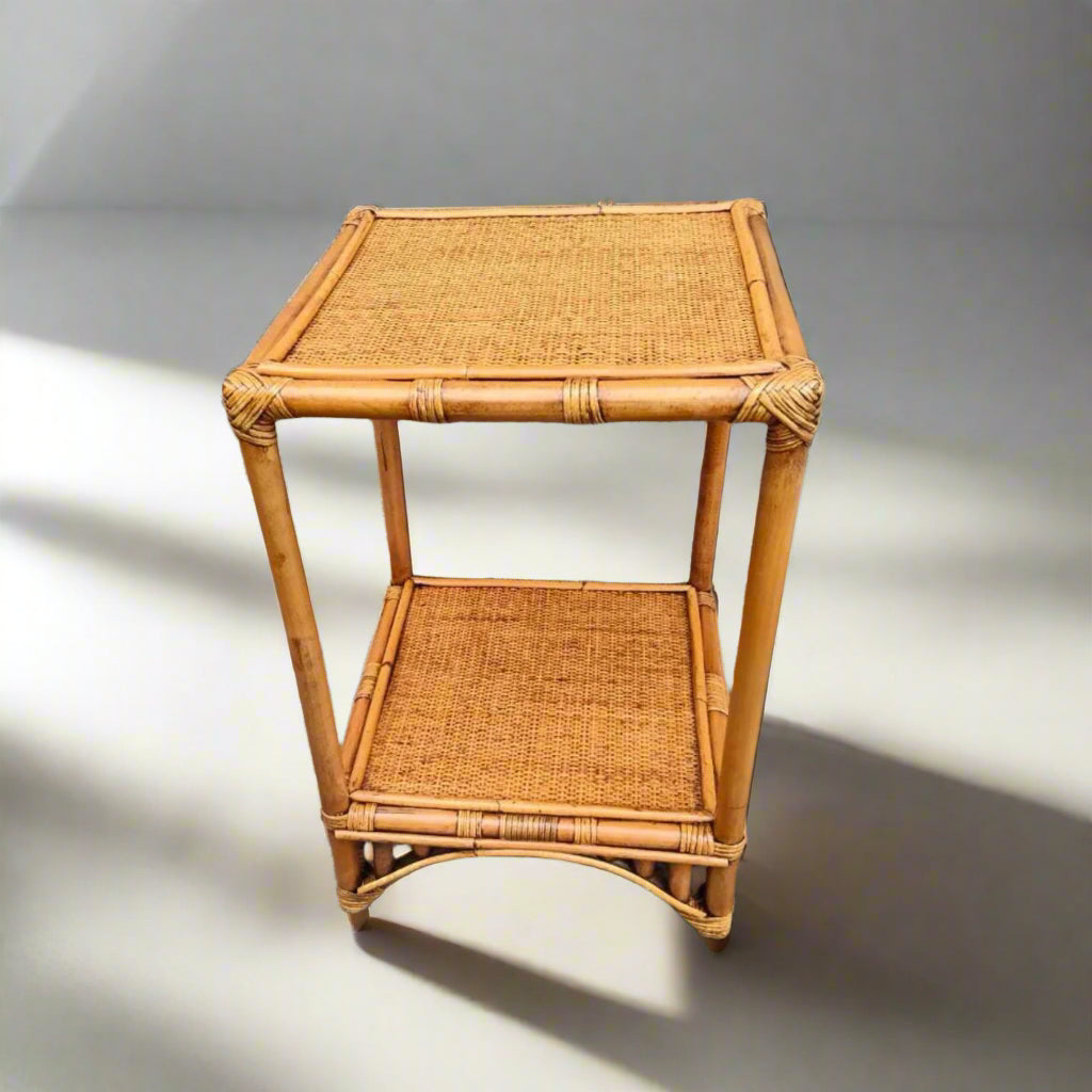 Caramel Bangalow Rattan Side Table