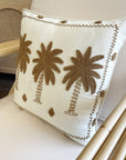 Chocolate Ancient Palm Cushion 45x45cm