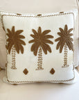 Chocolate Ancient Palm Cushion 45x45cm