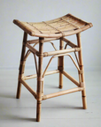 Curved Rattan Counter Stool - Set of 6