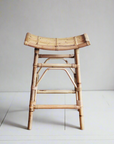 Curved Rattan Counter Stool - Set of 6