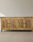 Eden White Wash Carved Teak Sideboard - 180cm Length