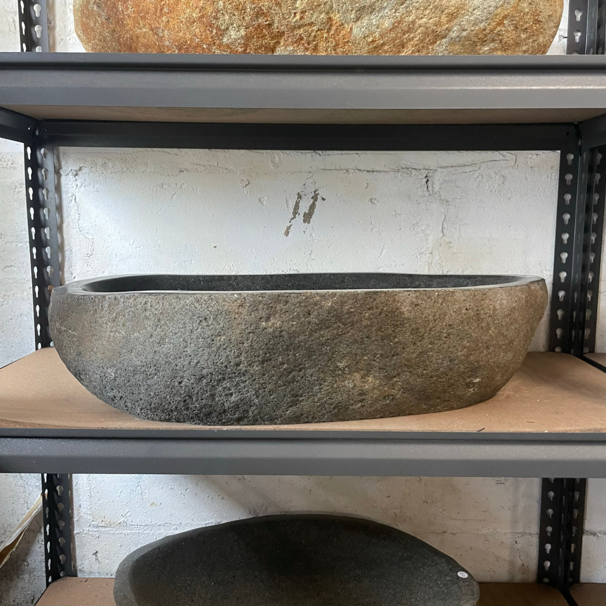Extra Large River Stone Basin 70 - 65.5 x 46 x 15cm
