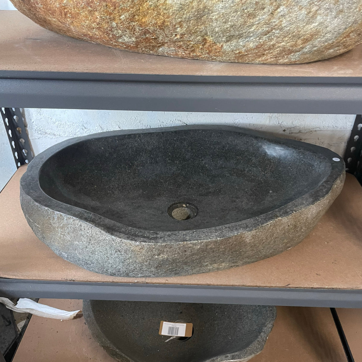Extra Large River Stone Basin 70 - 65.5 x 46 x 15cm