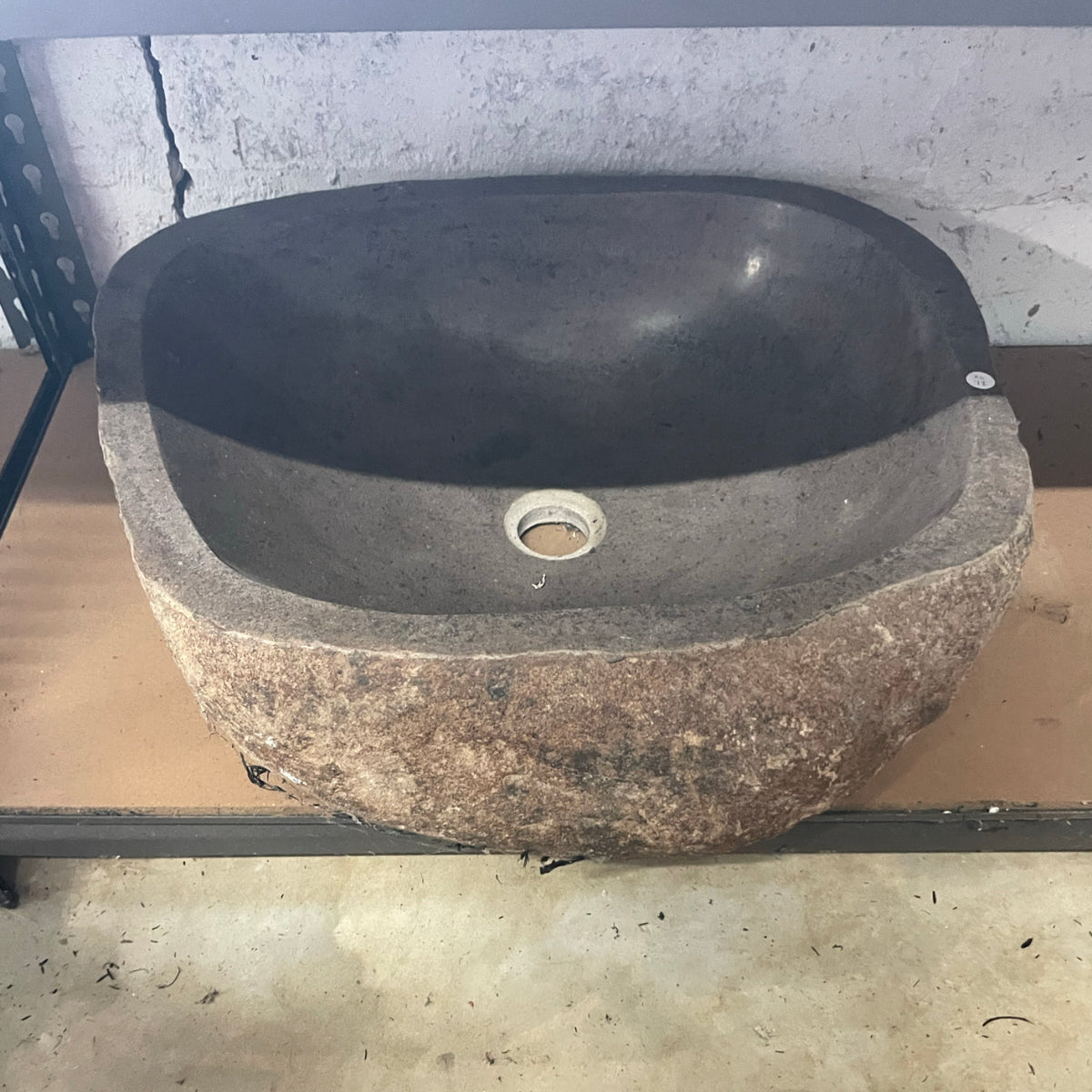 Extra Large River Stone Basin 72 - 49 x 45 x 15cm