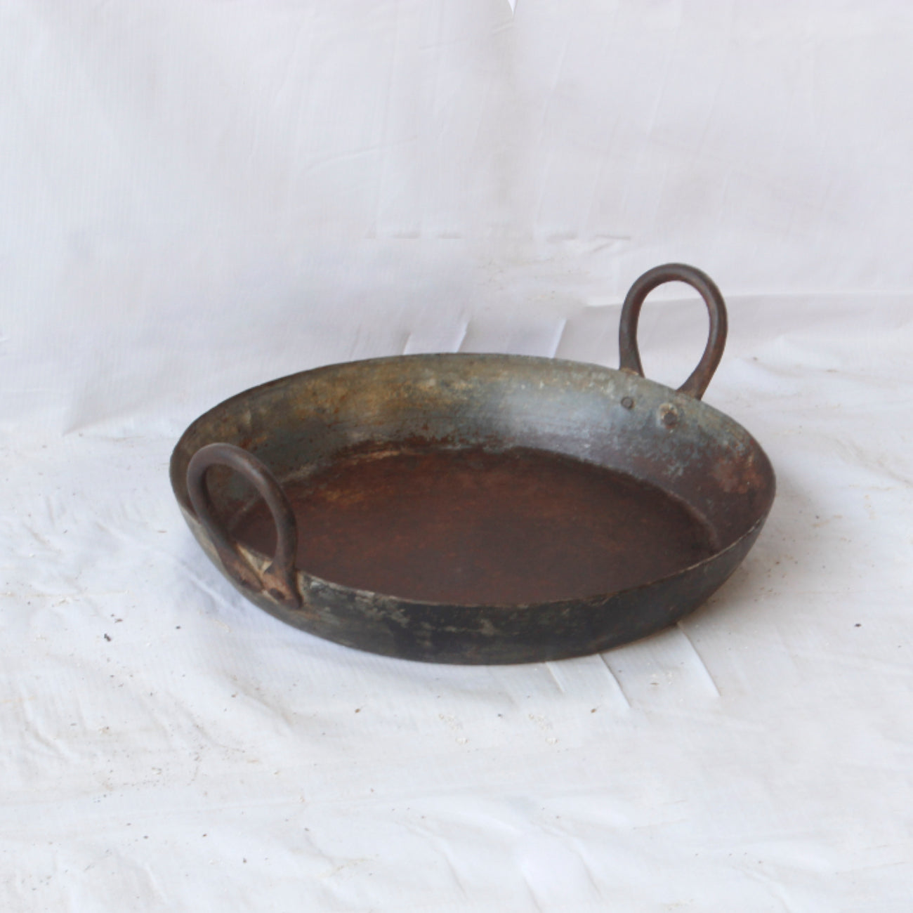 Extra Small Indian Iron Flat Kadai Trays
